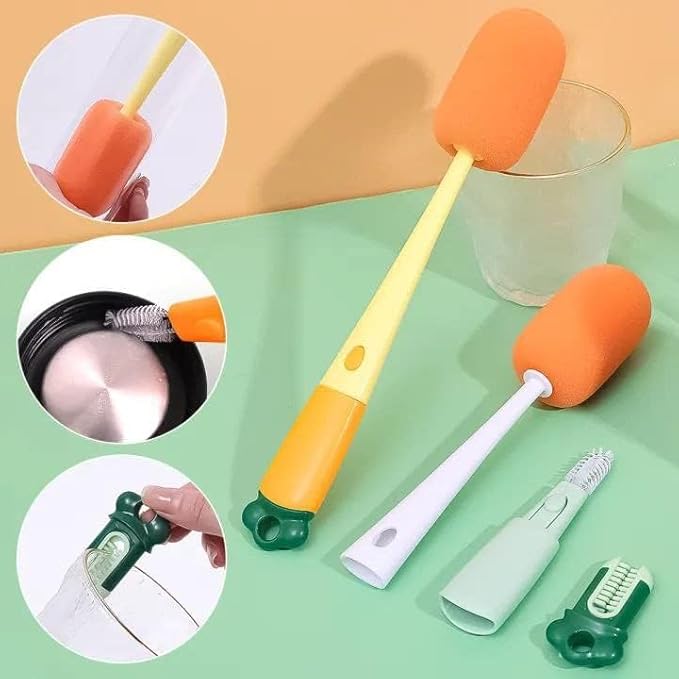 3 in 1 Multifunctional Cleaning Brush for Water Bottles with Long Handle