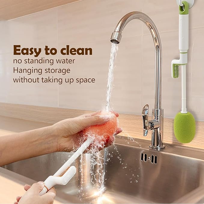 3 in 1 Multifunctional Cleaning Brush for Water Bottles with Long Handle