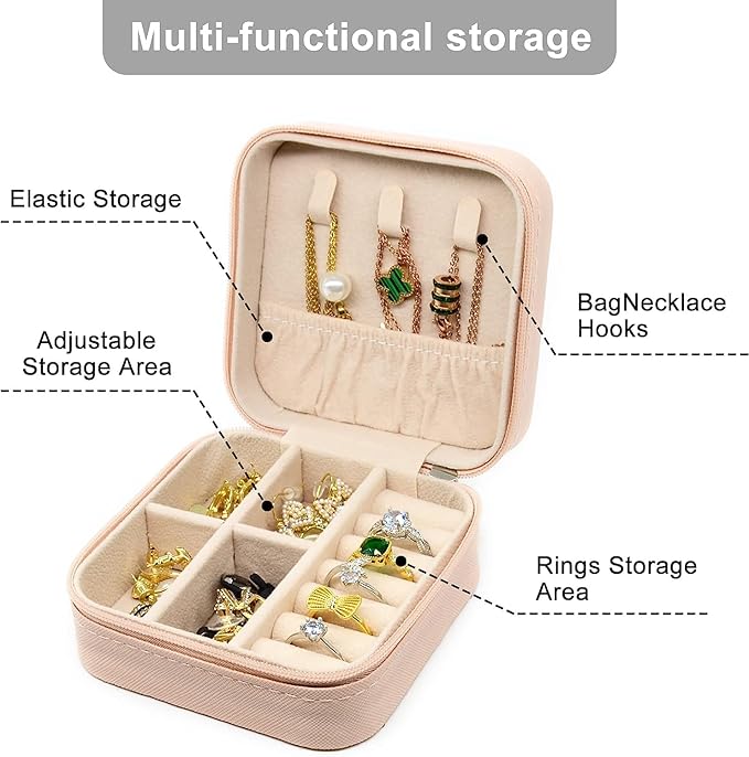 Jewellery Organiser Box, Jewellery Box For Women,Portable Travel Jewellery Organiser Pouch